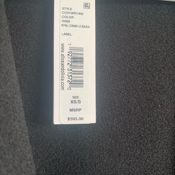 ALICE + OLIVIA Reversible Tomiko Leopard Print & Black Coat size XS/S - Picture 7 of 9